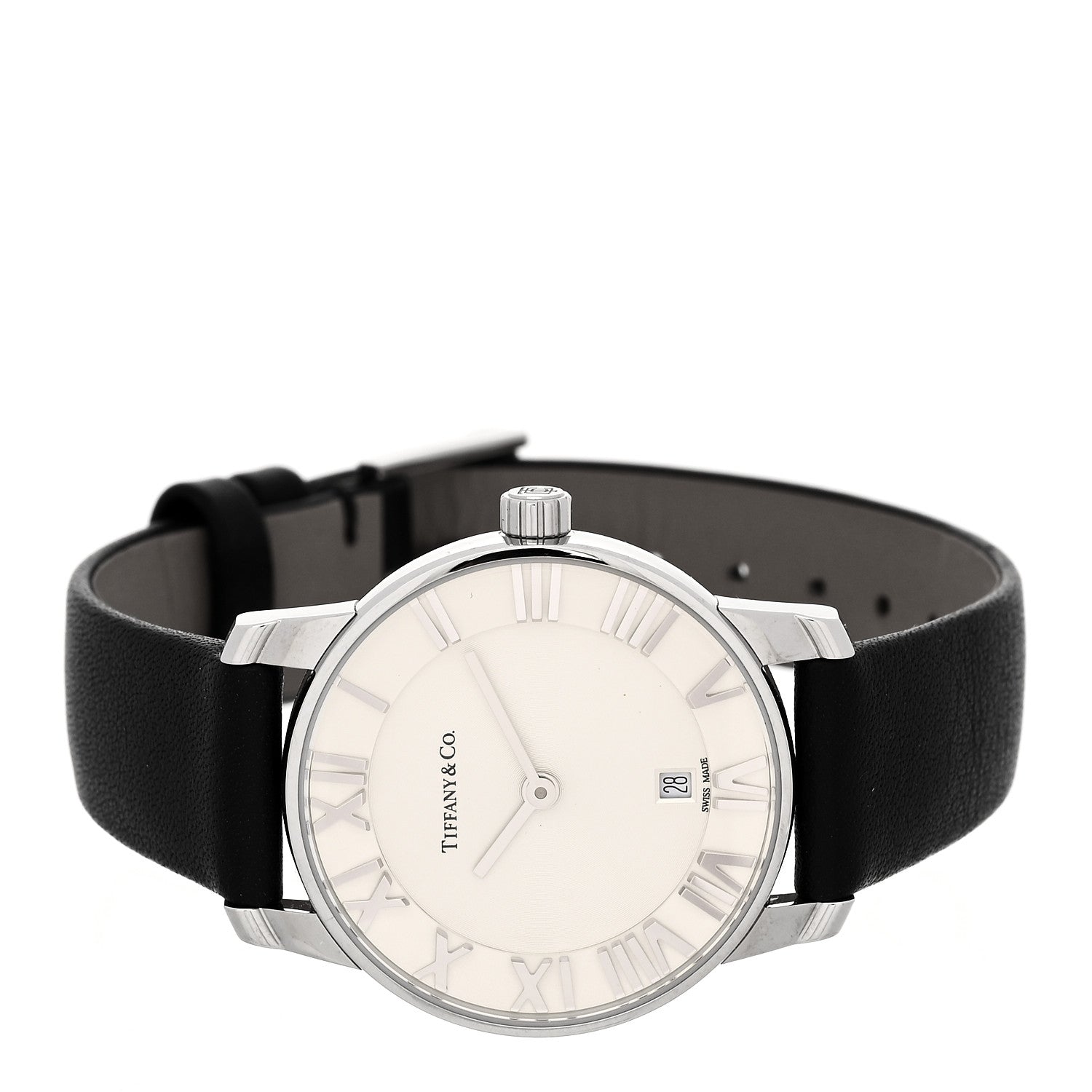 Tiffany Stainless Steel Calfskin 29mm Atlas 2-Hand Quartz Watch 2 of 5