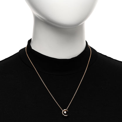 Chanel 18K Beige Gold Diamond Coco Crush C Necklace 2 of 4