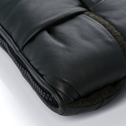 Bottega Veneta Calfskin Maxi Intrecciato Puffy Laptop Pouch Black 7 of 8