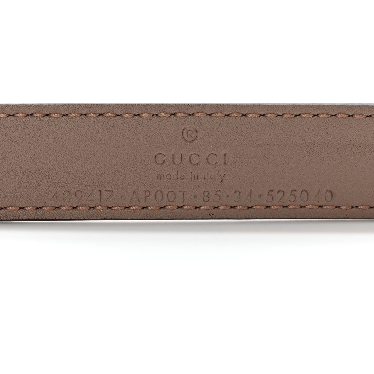 Calfskin Double G 20mm Belt 85 34 Porcelain Rose