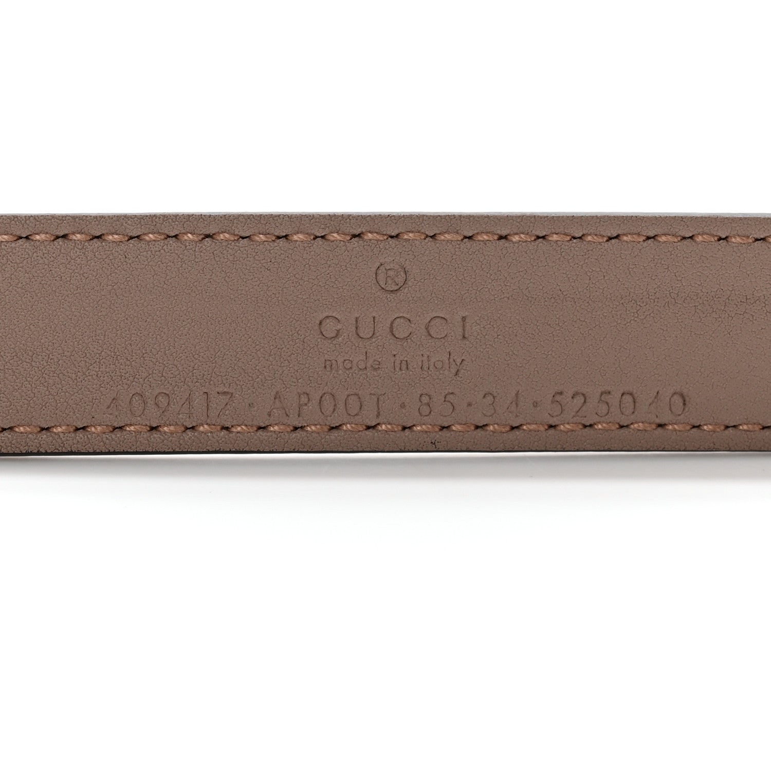 Gucci Calfskin Double G 20mm Belt 85 34 Porcelain Rose 5 of 8