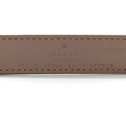 Gucci Calfskin Double G 20mm Belt 85 34 Porcelain Rose 5 of 8