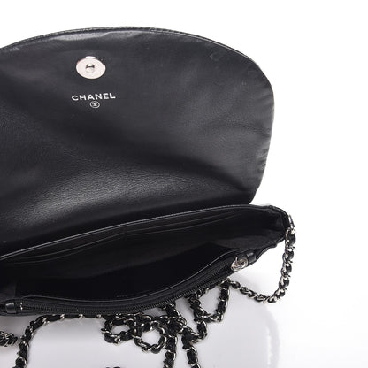Chanel Caviar Half Moon Wallet On Chain WOC Black 5 of 8