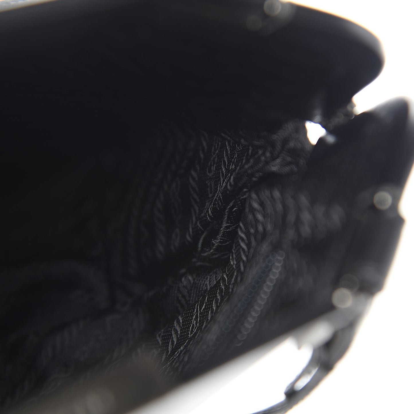 Calfskin Top Lock Bag Nero Black