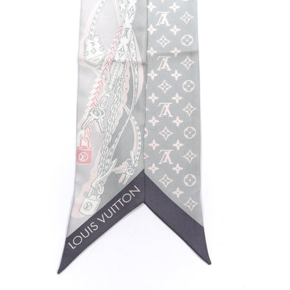 Louis Vuitton Silk Dreamonogram Bandeau Grey 2 of 3