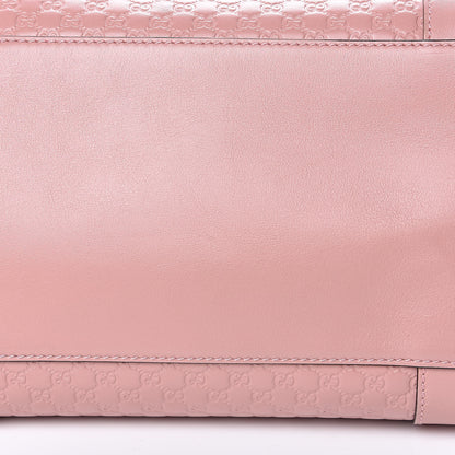 Gucci Soft Microguccissima Medium Zippered Satchel Soft Pink 10 of 13