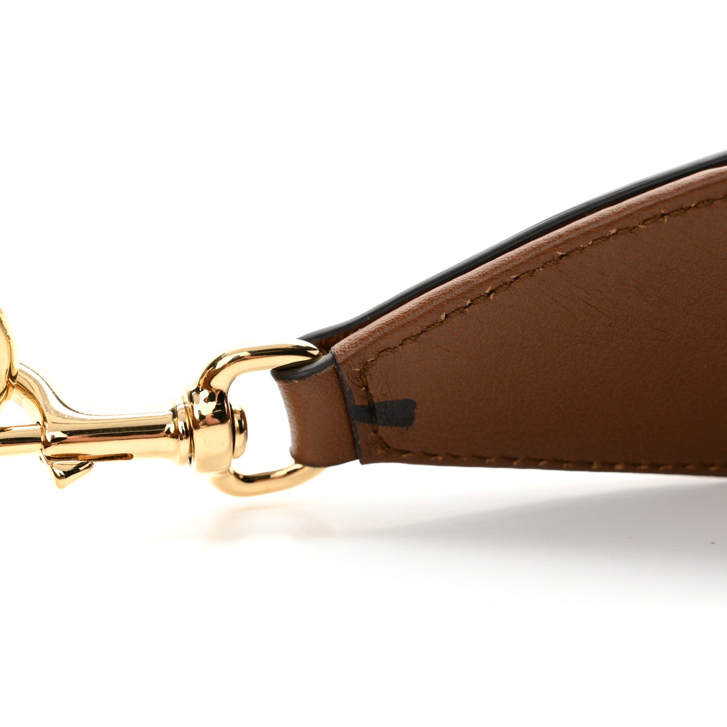 Roxy Calfskin Web Medium Blondie Shoulder Flap Bag Cuir