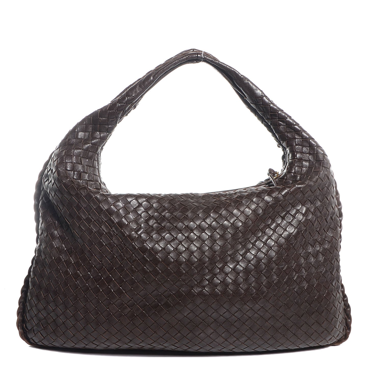 Nappa Intrecciato Large Veneta Hobo Ebano