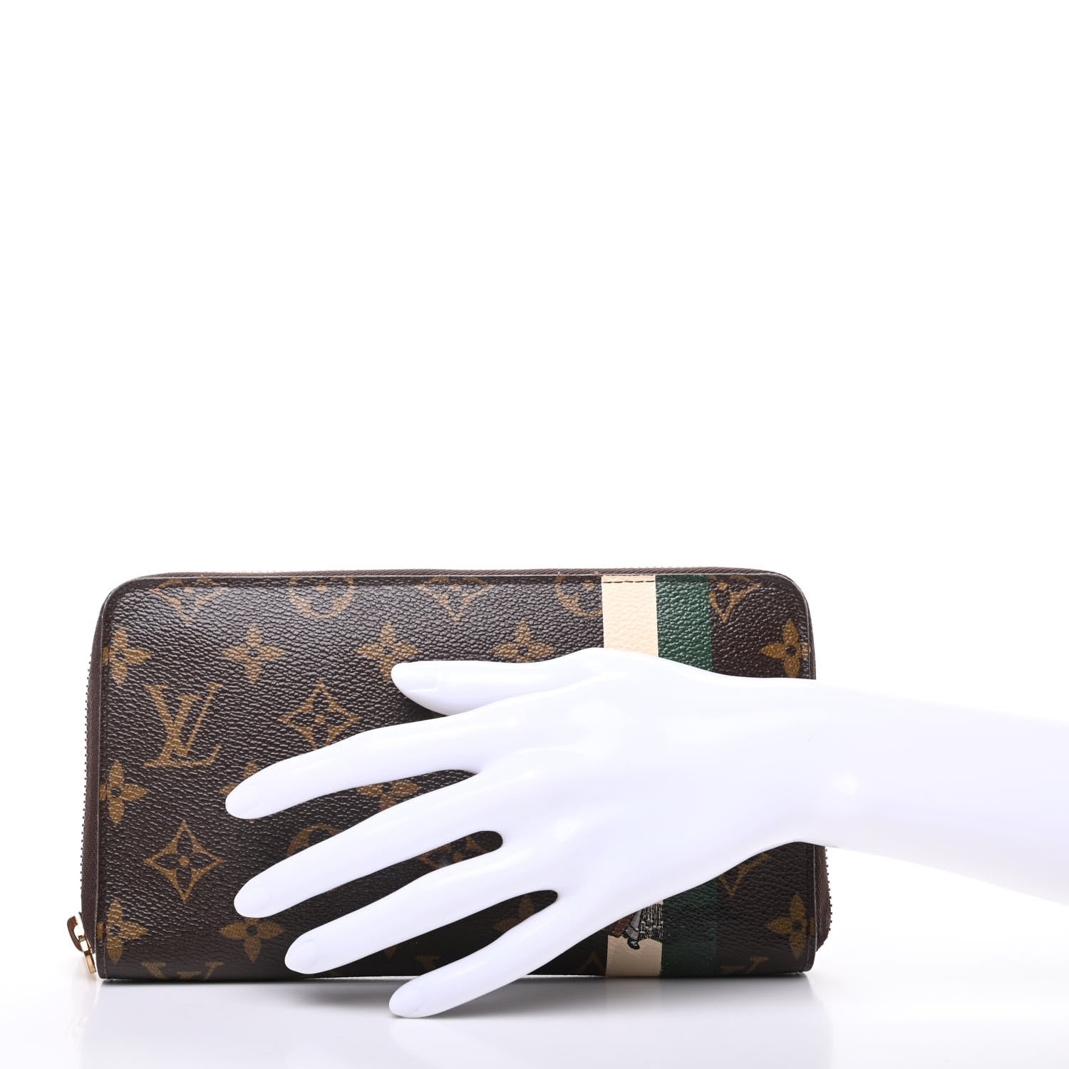 Louis Vuitton Monogram Groom Zippy Organizer Wallet Green 2 of 8