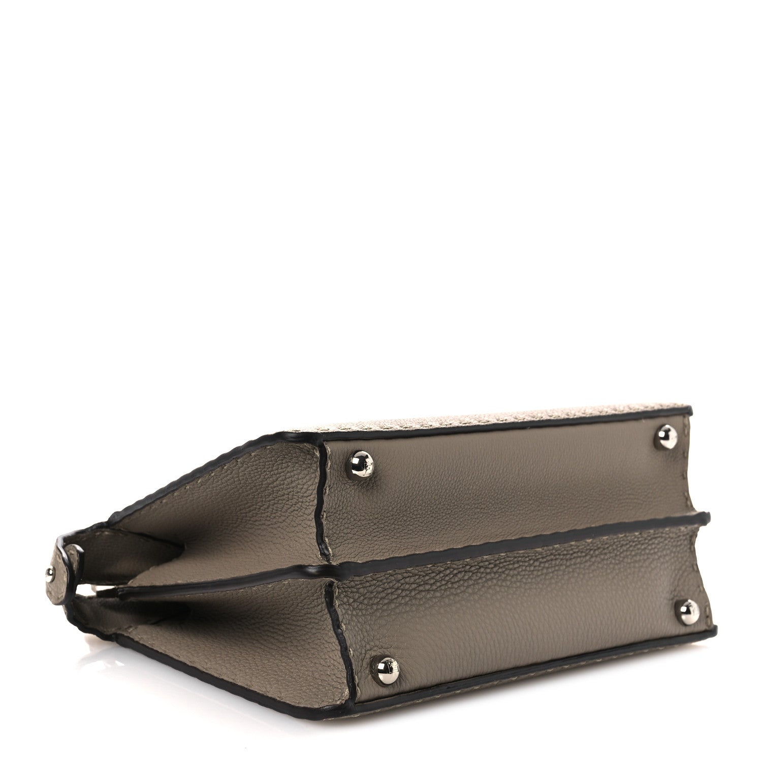 Fendi Cuoio Romano Selleria Chamois Small Peekaboo I SEE U Satchel Corda Camelia Cipria 4 of 11