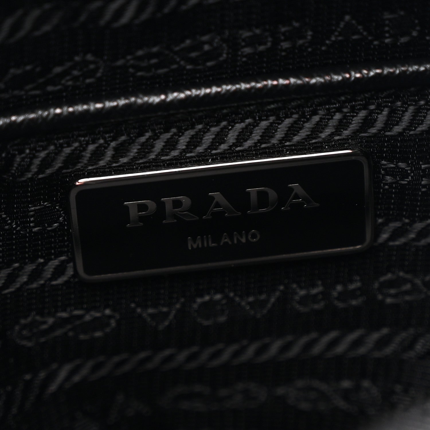 Prada Nylon Vela Saffiano Single Buckle Messenger Shoulder Bag Black 6 of 10