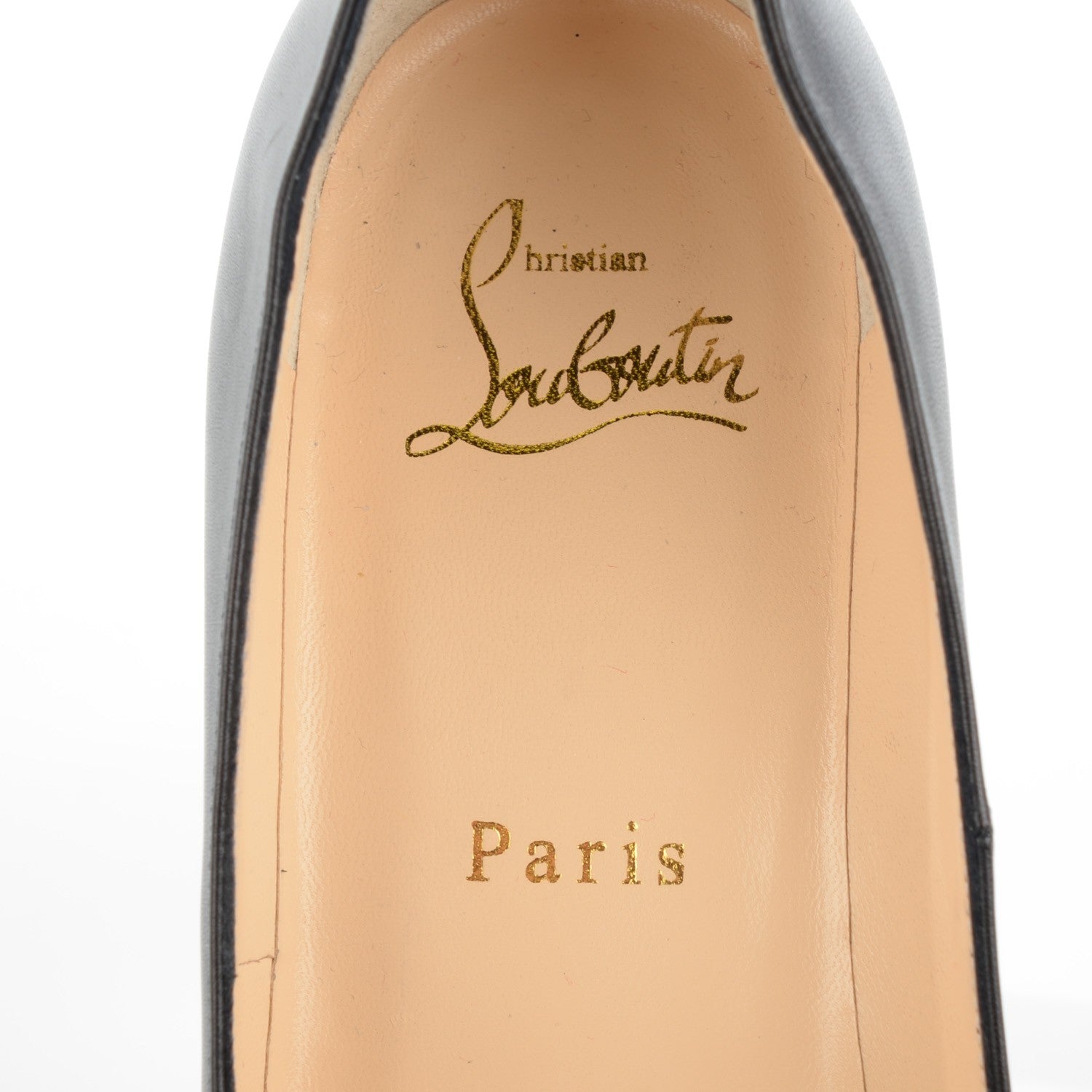 Christian Louboutin Calfskin Bruges 120 Pumps 37.5 Black 7 of 7