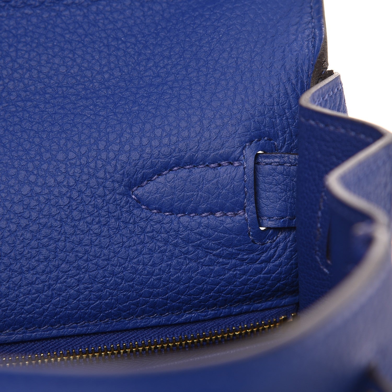 Hermes Togo Kelly Retourne 28 Bleu Electrique 23 of 32