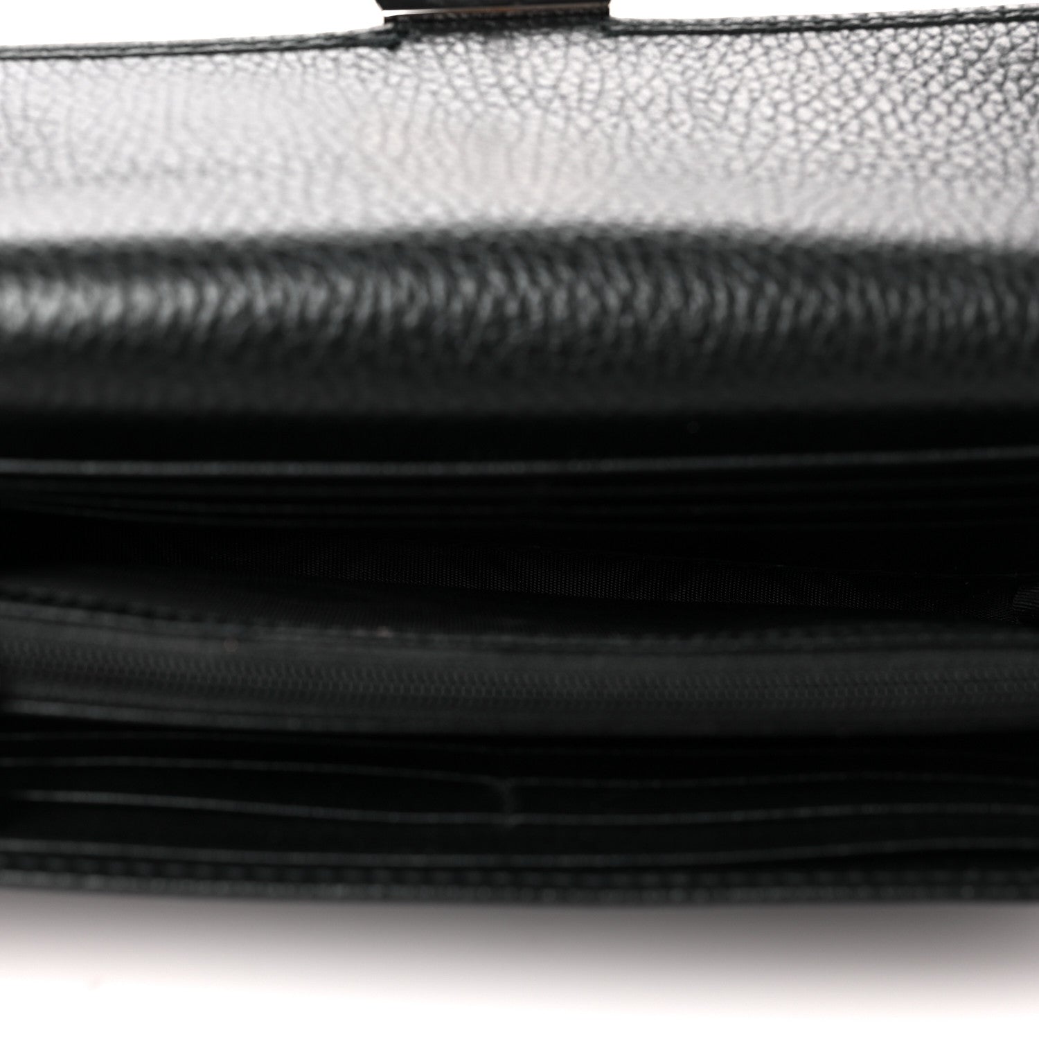 Gucci Dollar Calfskin Interlocking G Continental Wallet Black 5 of 9