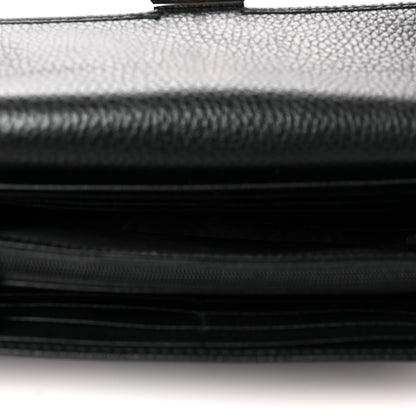 Gucci Dollar Calfskin Interlocking G Continental Wallet Black 5 of 9