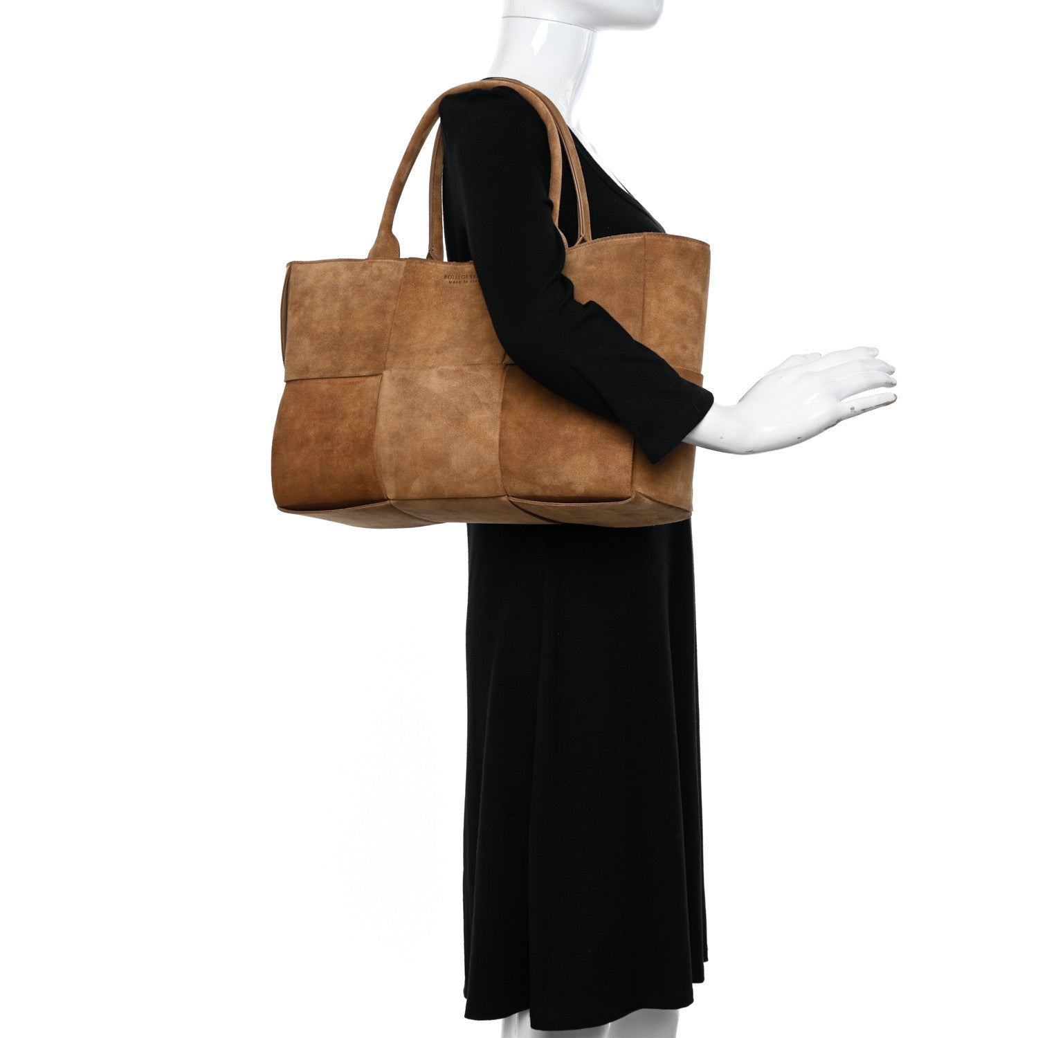 Bottega Veneta Suede Maxi Intrecciato Small Arco Tote 2 of 10