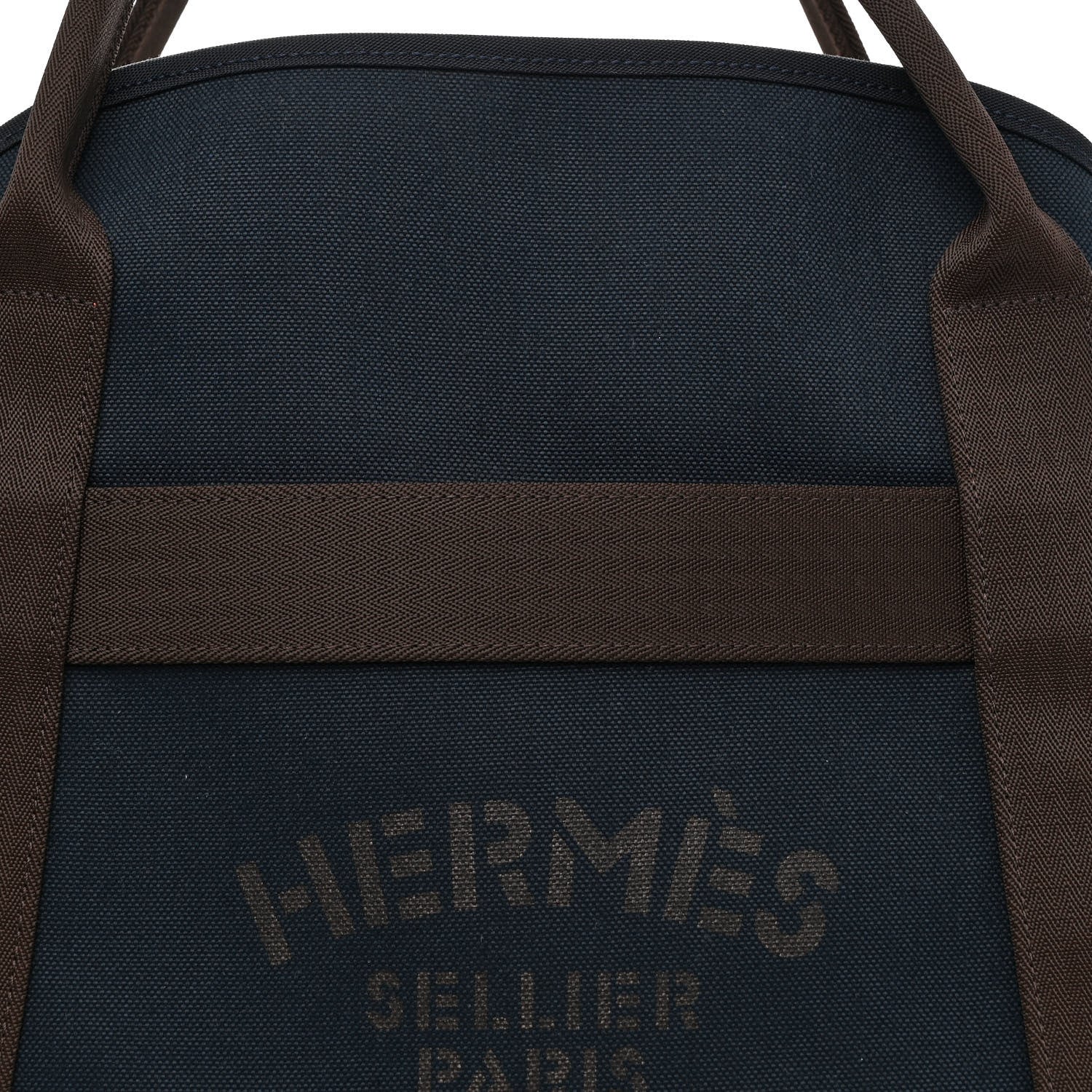 Hermes Toile Sac De Pansage Groom Bleu Navy Feu 9 of 11
