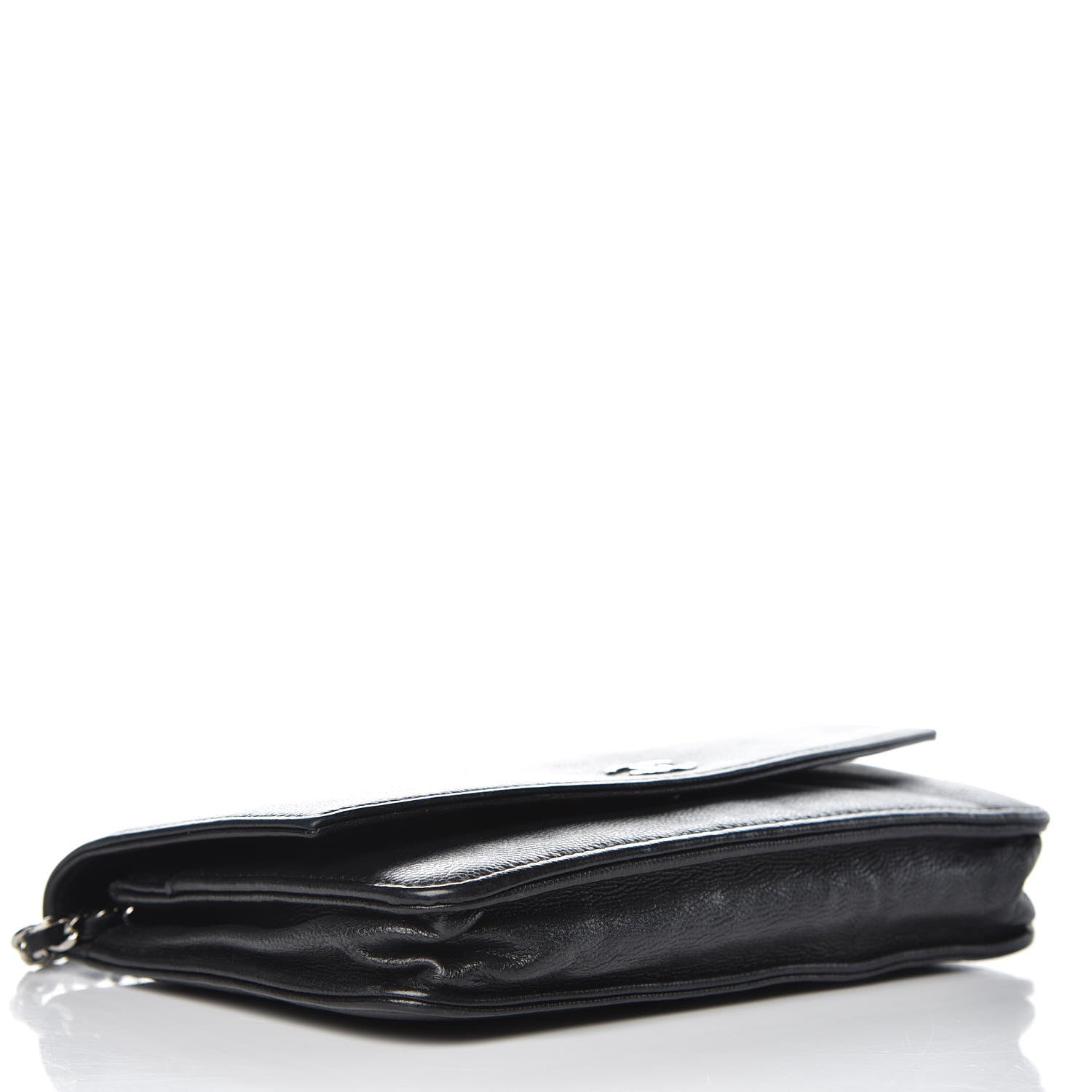Chanel Caviar Sevruga Wallet On Chain WOC Black 4 of 23