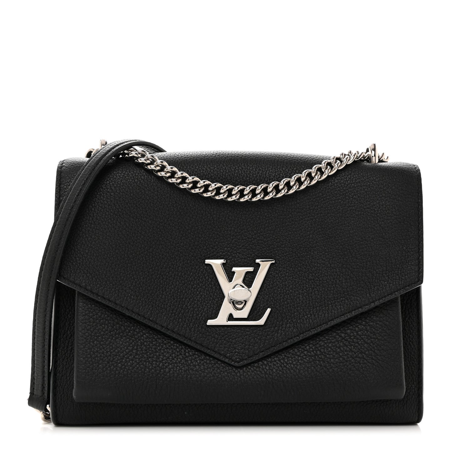 Soft Calfskin My Lockme Chain Bag BB Black