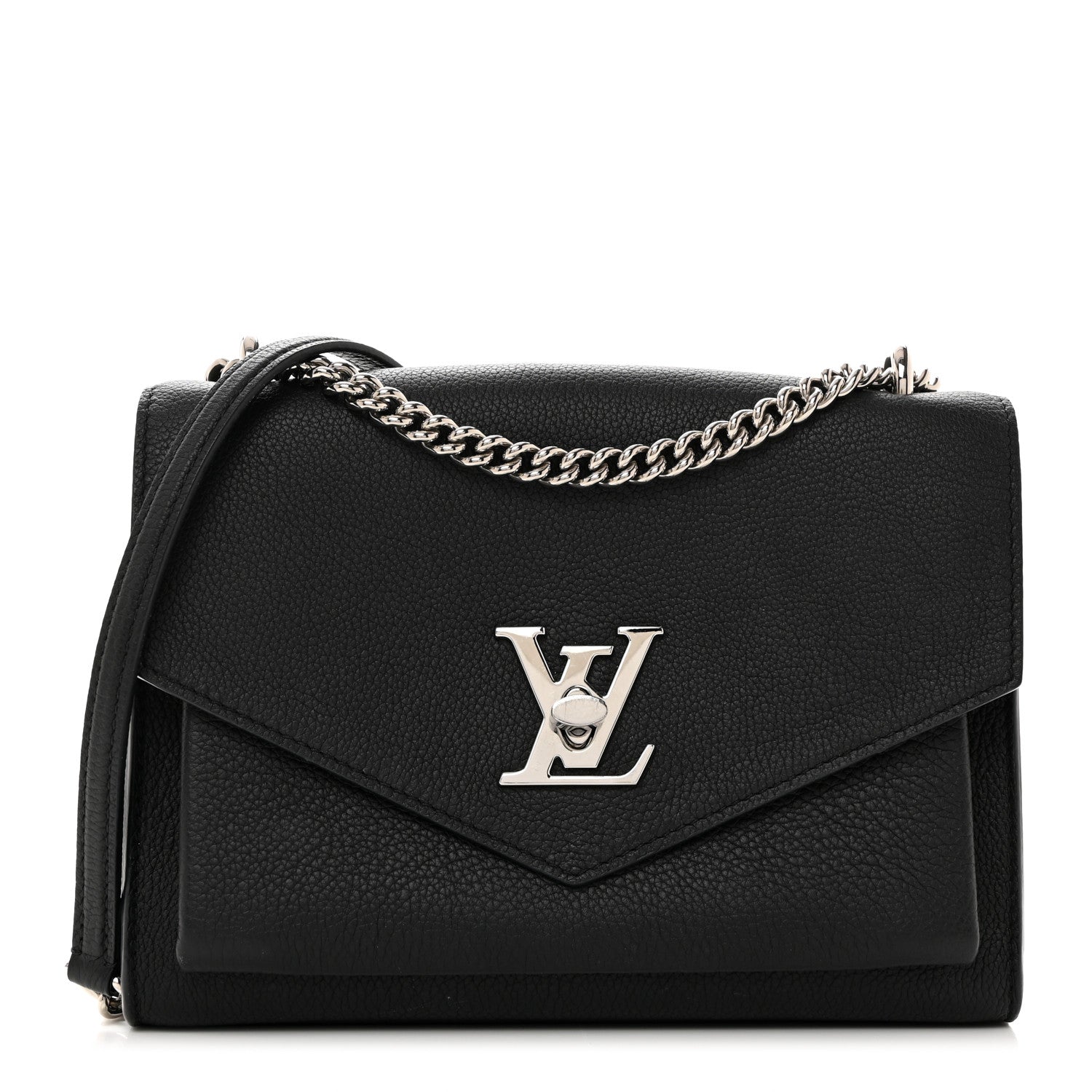 Louis Vuitton Soft Calfskin My Lockme Chain Bag BB Black 1 of 11
