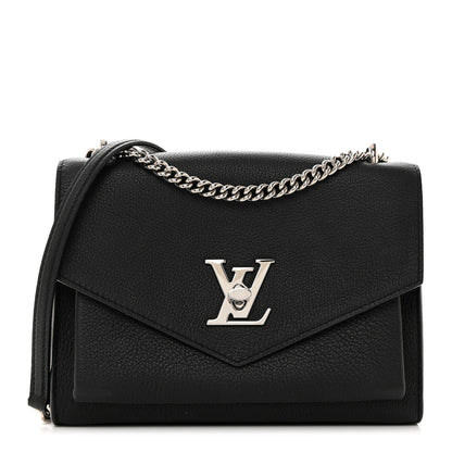 Louis Vuitton Soft Calfskin My Lockme Chain Bag BB Black 1 of 11