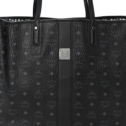MCM Visetos Large Liz Reversible Shopper Tote Black 11 of 13