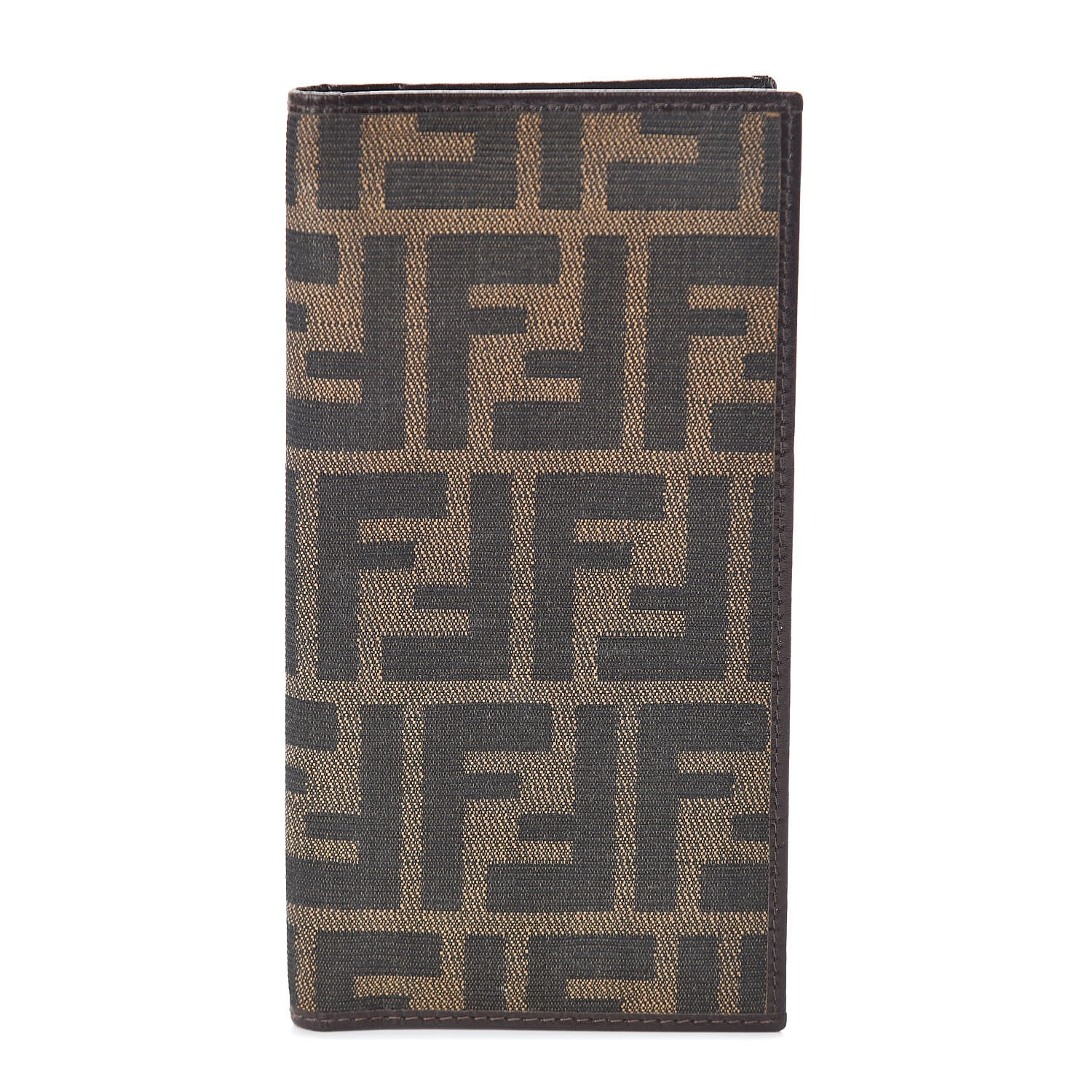 Fendi Zucca Vertical Wallet Tobacco 1 of 6