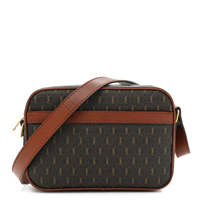 Saint Laurent Canvas Smooth Calfskin Le Monogramme Camera Bag Chestnut 1 of 11