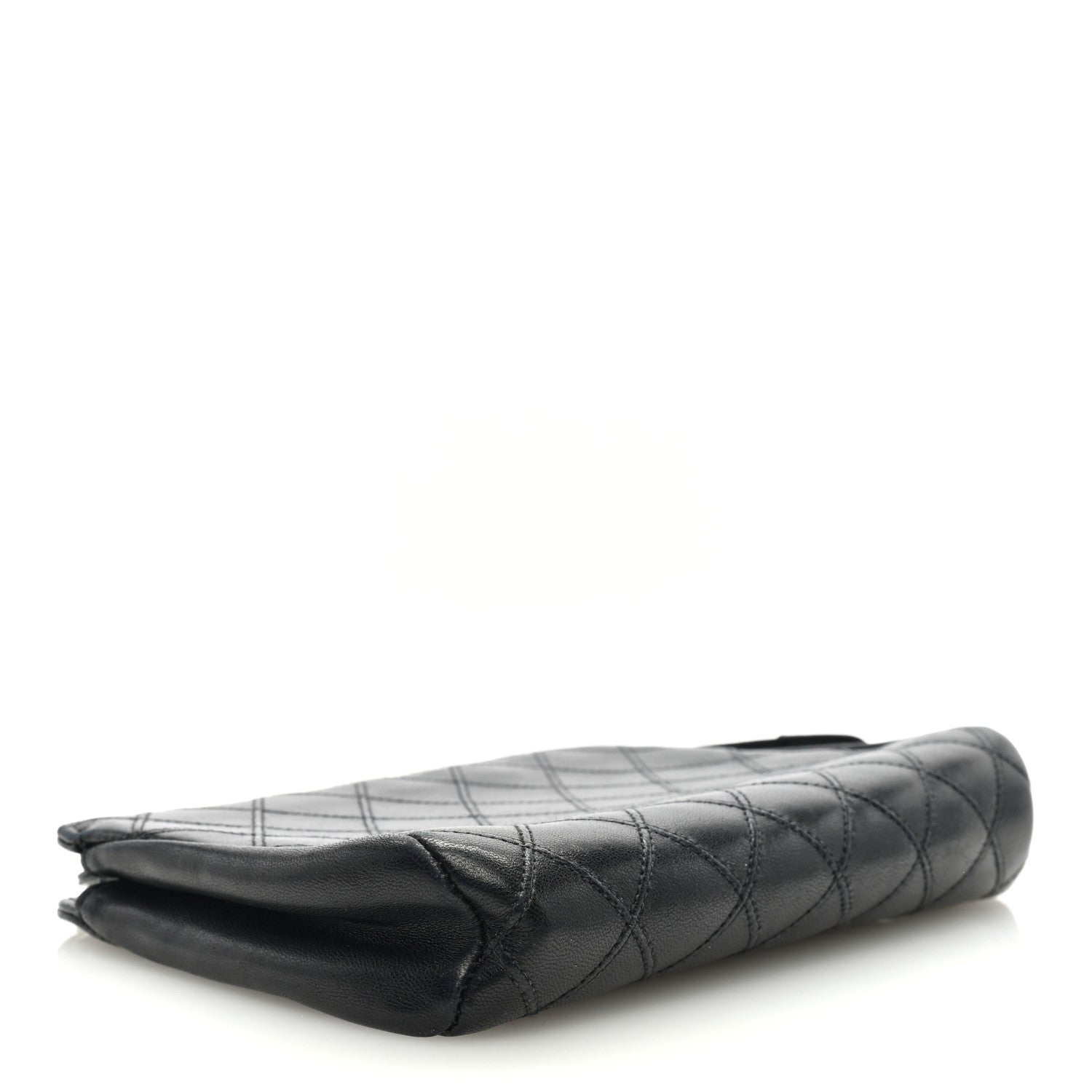 Chanel Calfskin Diamond Stitch Small Cosmetic Case Black 4 of 7
