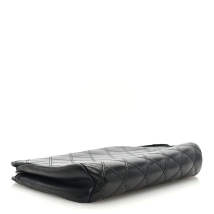 Chanel Calfskin Diamond Stitch Small Cosmetic Case Black 4 of 7