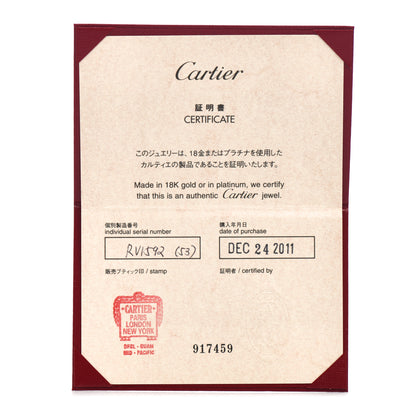 Cartier 18K Pink White Gold 6 Diamond LOVE Ring 53 6.25 5 of 5
