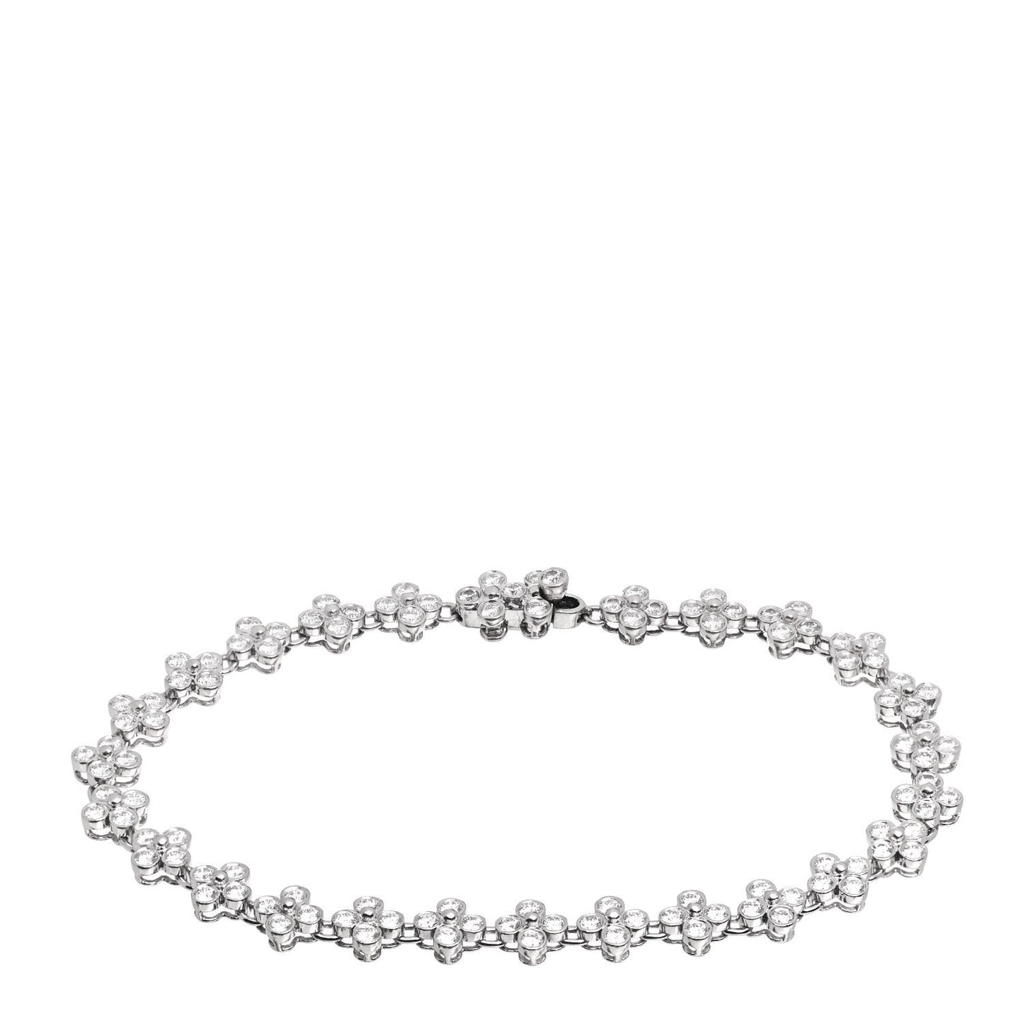 Platinum Diamond Lace Tennis Bracelet