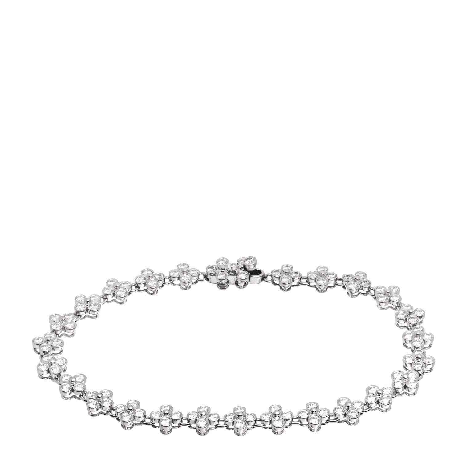 Tiffany Platinum Diamond Lace Tennis Bracelet 1 of 5