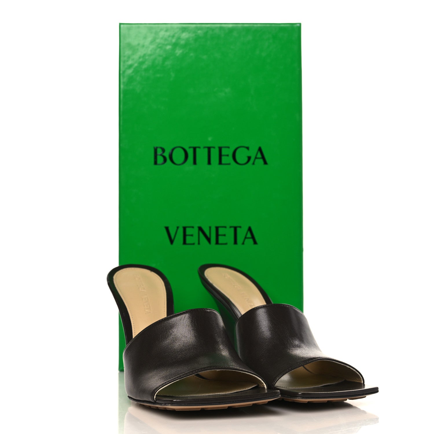 Bottega Veneta Lambskin Stretch Wedge 90mm Sandals 36.5 Fondant 9 of 9