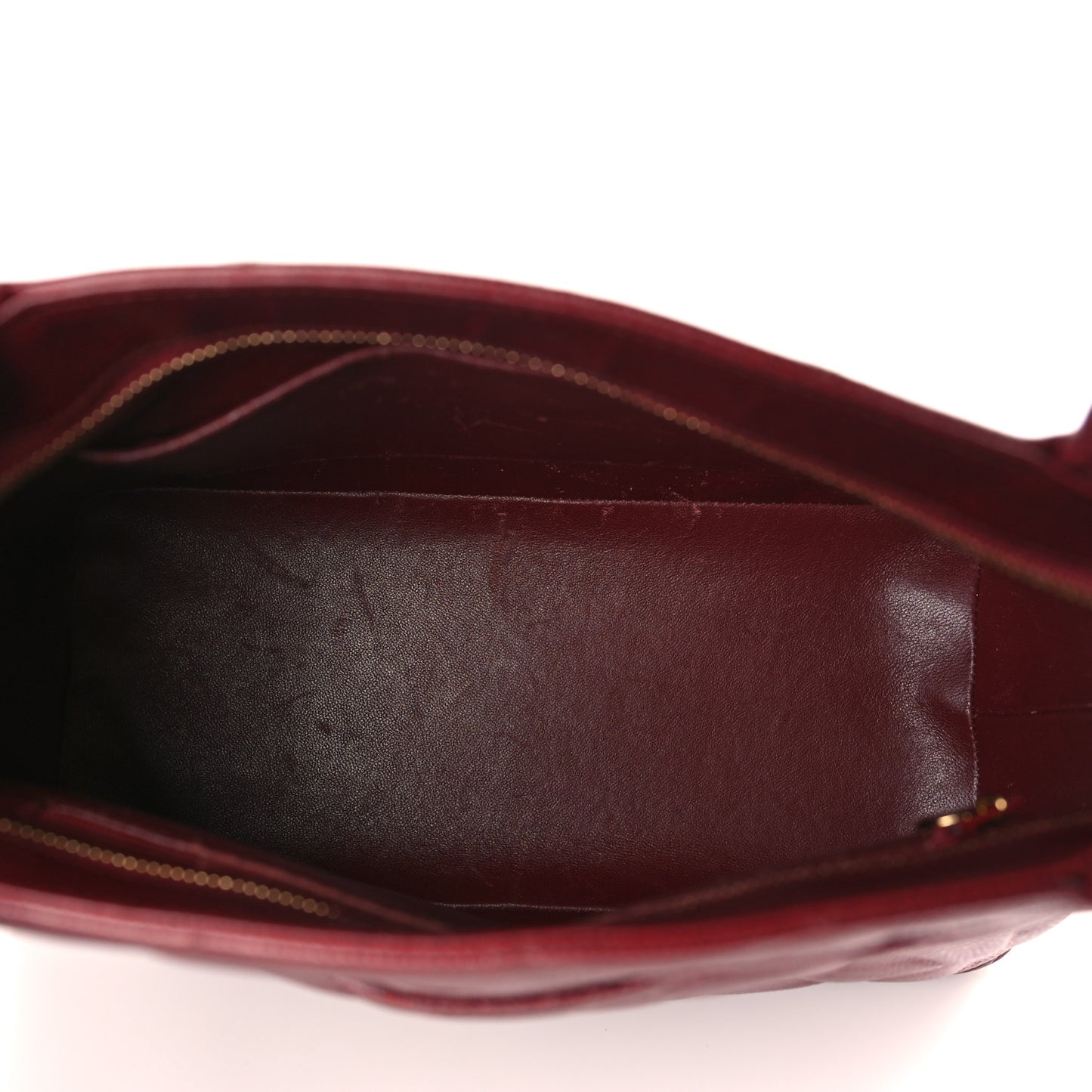 Caviar Quilted Medallion Tote Bordeaux