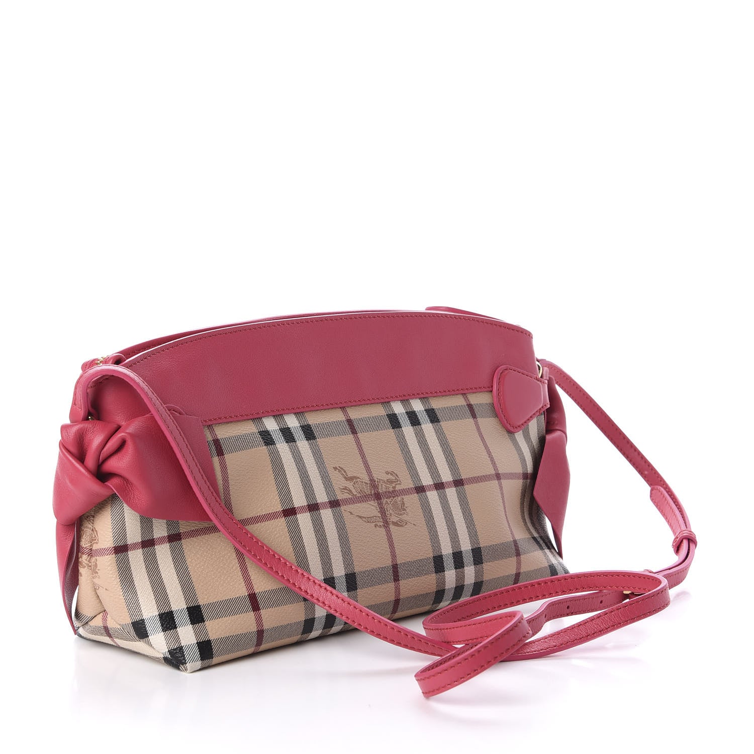 Burberry Haymarket Check Bow Tie Crossbody Bag Peony 3 of 10