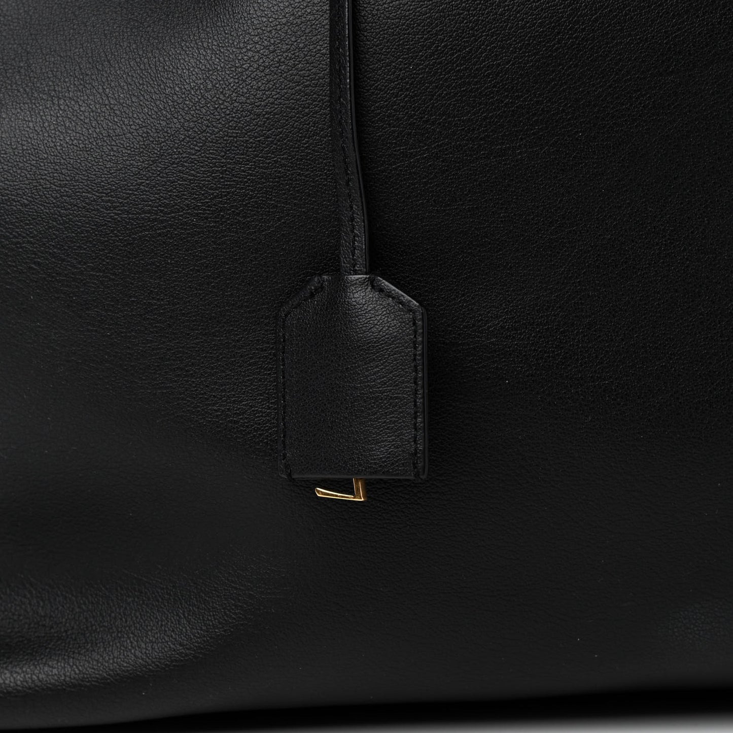 Calfskin Large Shopping Tote Black