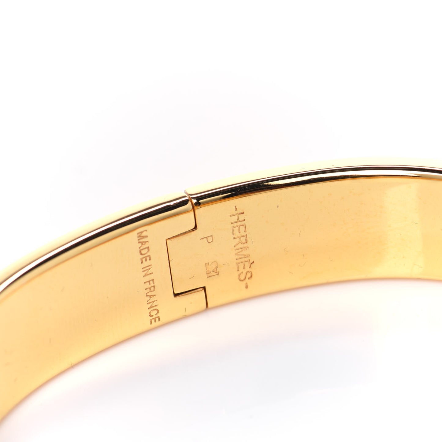 Enamel Narrow Clic Clac H Bracelet PM Black