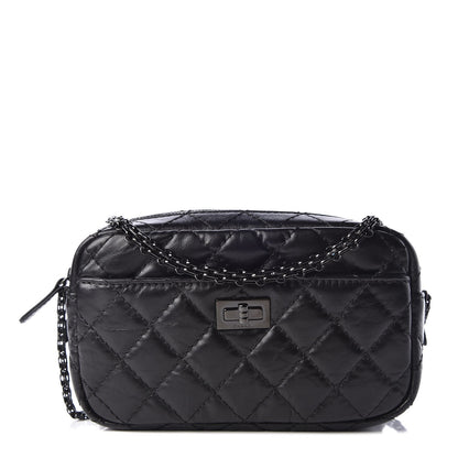 Chanel Aged Calfskin Quilted Mini Reissue Camera Case So Black 1 of 11