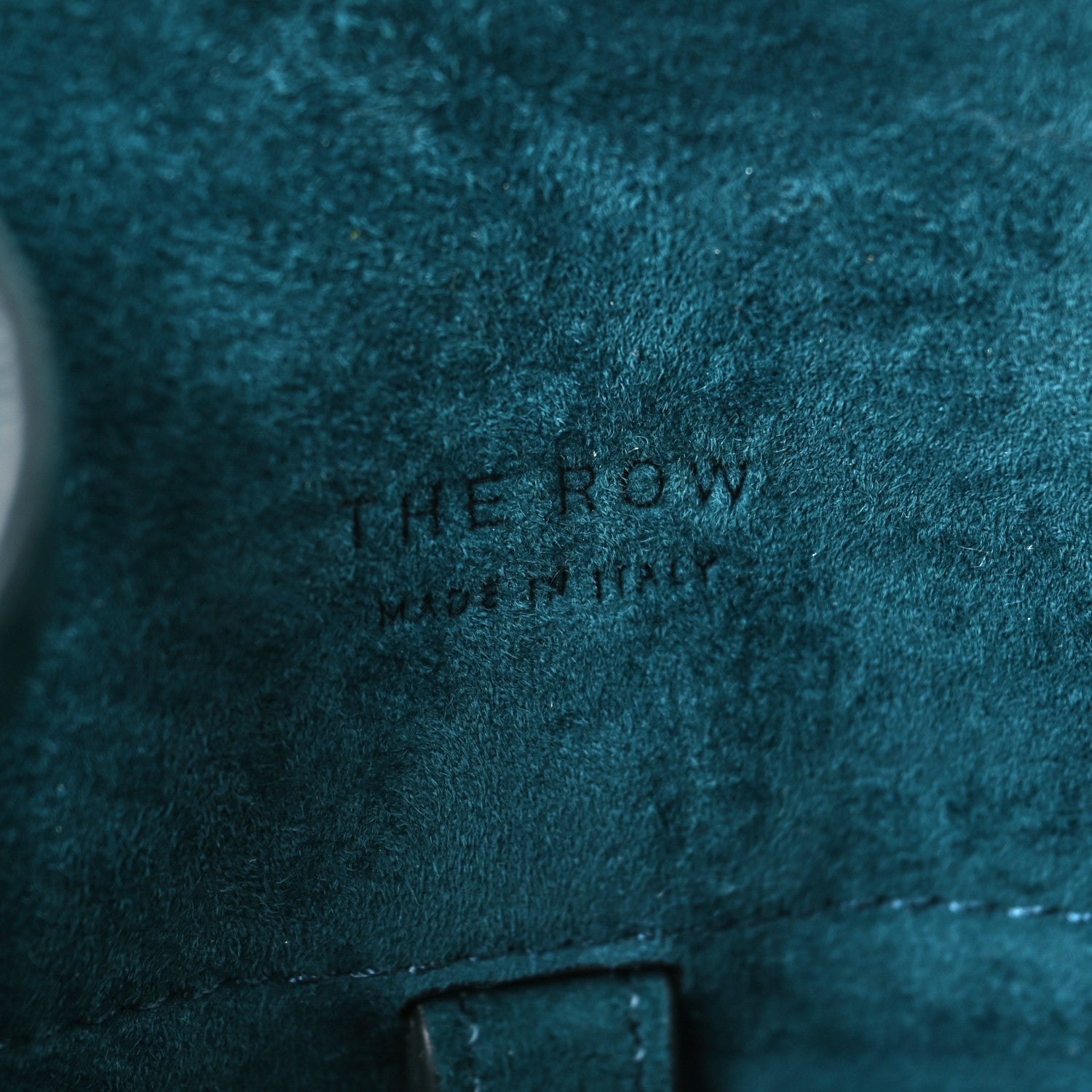 The Row Suede Soft Margaux 10 Bag Teal Green 6 of 11