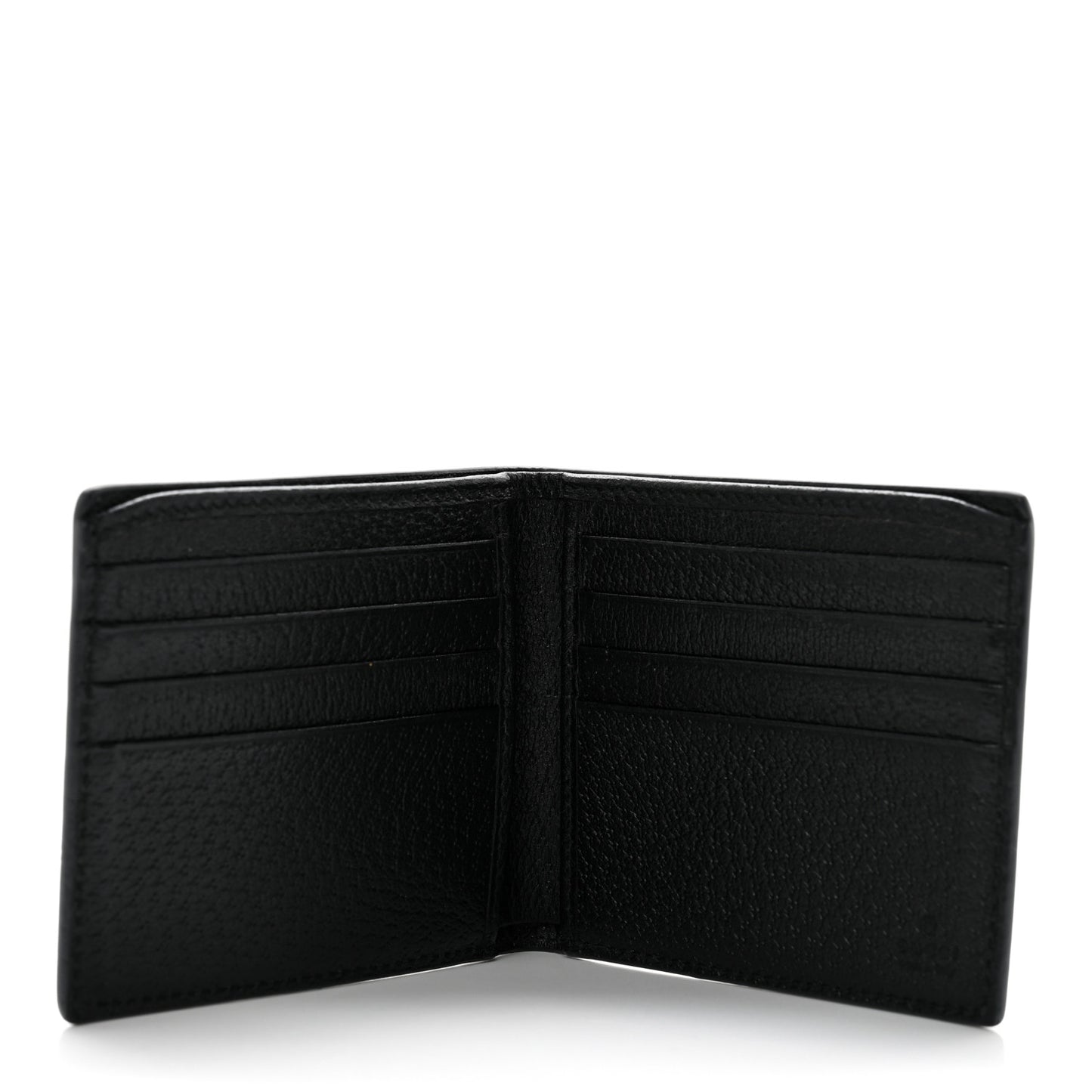Calfskin Boar Effect GG Marmont Bi-Fold Wallet Black