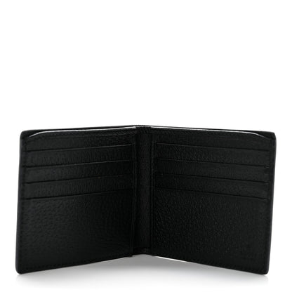 Gucci Calfskin Boar Effect GG Marmont Bi-Fold Wallet Black 5 of 7