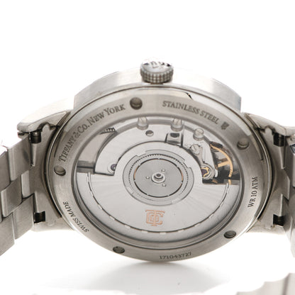 Tiffany Stainless Steel 34mm CT60 3-Hand Automatic Watch 4 of 5