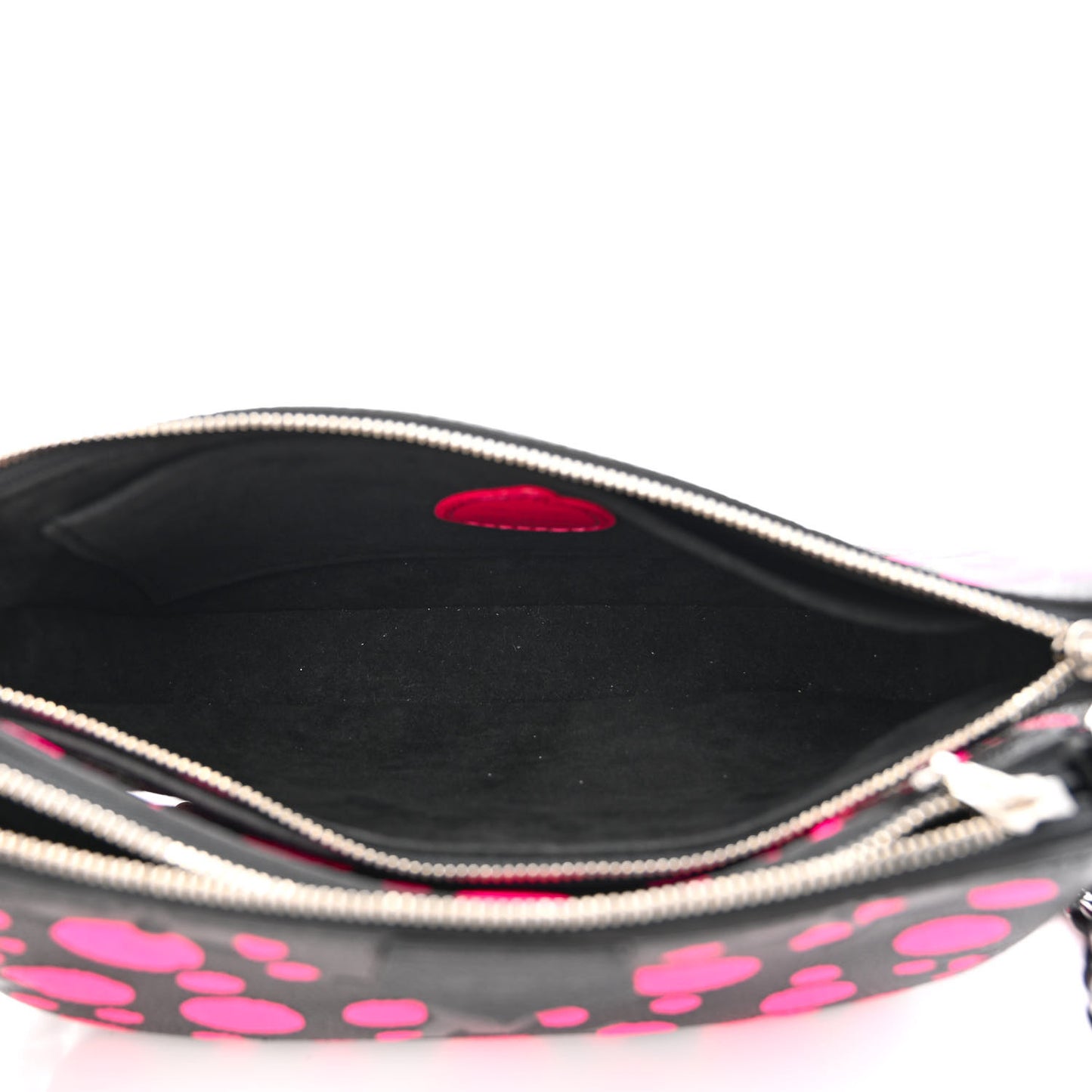 LV X YK Empreinte Multi Pochette Accessories Black Fuchsia