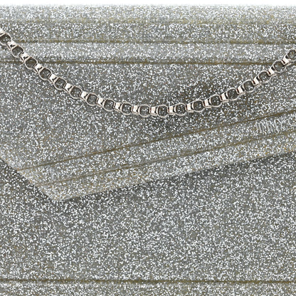Jimmy Choo Acrylic Glitter Candy Clutch Silver 9 of 13