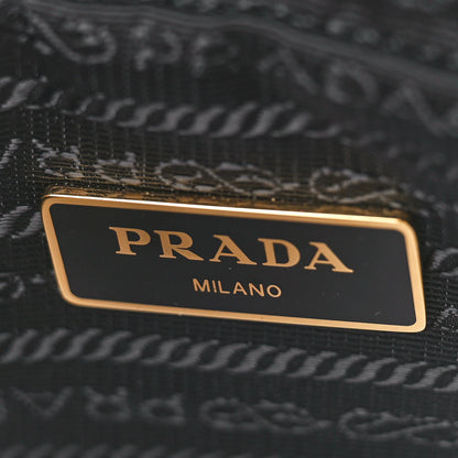 Prada Vitello Daino Medium Double Zip Shoulder Bag Black 7 of 10
