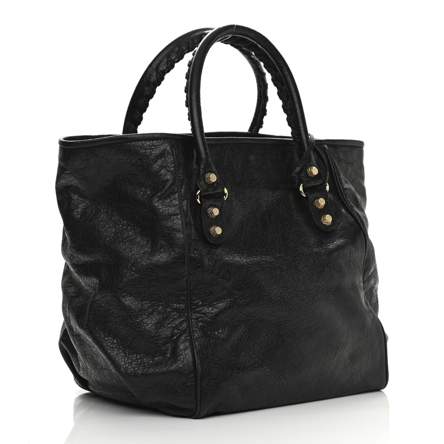 Agneau Giant 12 Gold Hardware S Sunday Tote Black