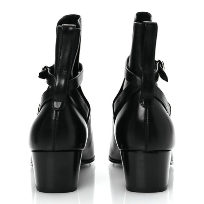 Saint Laurent Calfskin Mens Terry 45 Boots 42 Black 6 of 14