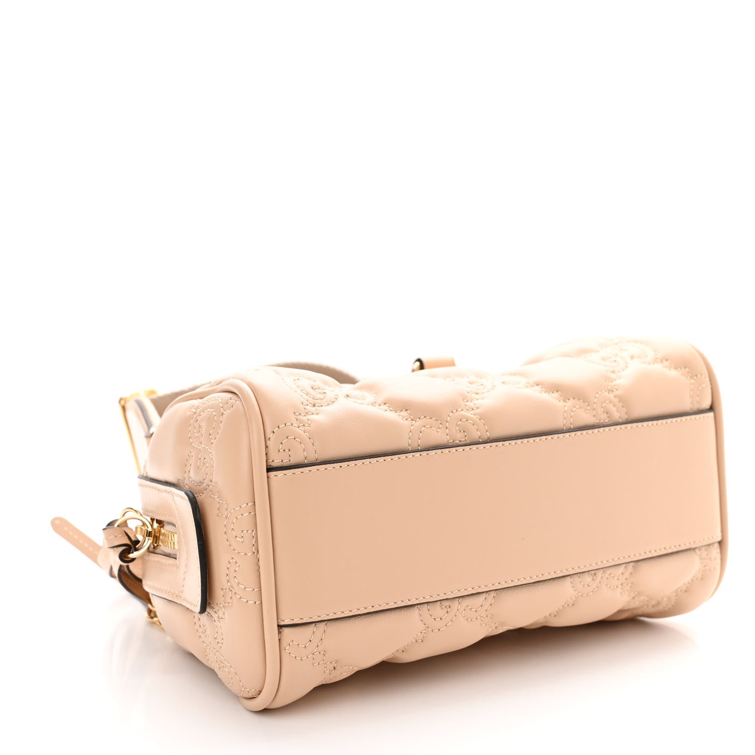 Gucci Calfskin GG Matelasse Mini Bowler Bag Naturale 4 of 12