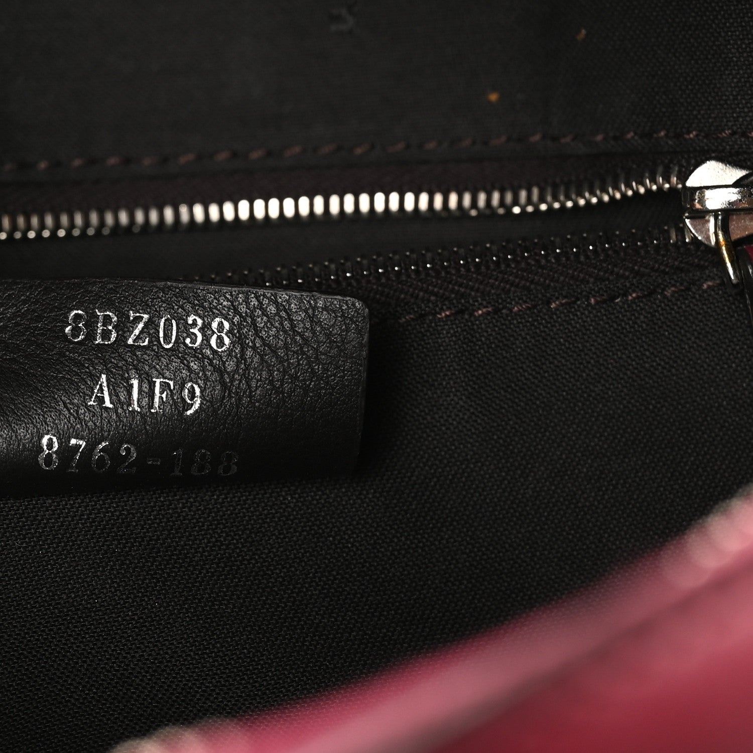 Fendi Vitello Liberty Pearl Romantic Bow Mini Backpack Black Cherry 7 of 10